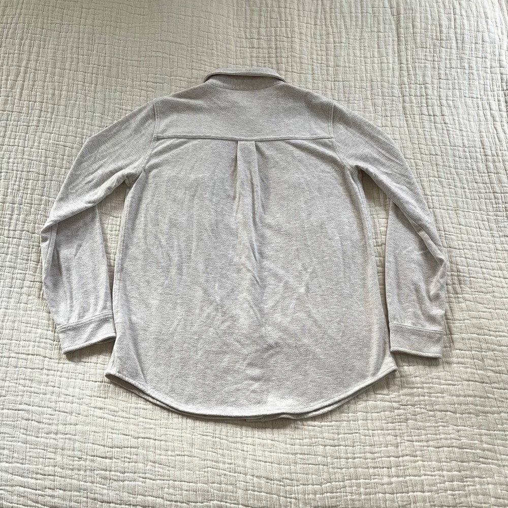 Faherty Legend Sweater Shirt Womens S Oatmeal Cream - Picture 3 of 7